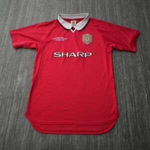 Manchester United 1999 Home Shirt Umbro Vintage Soccer Jersey Football Large
